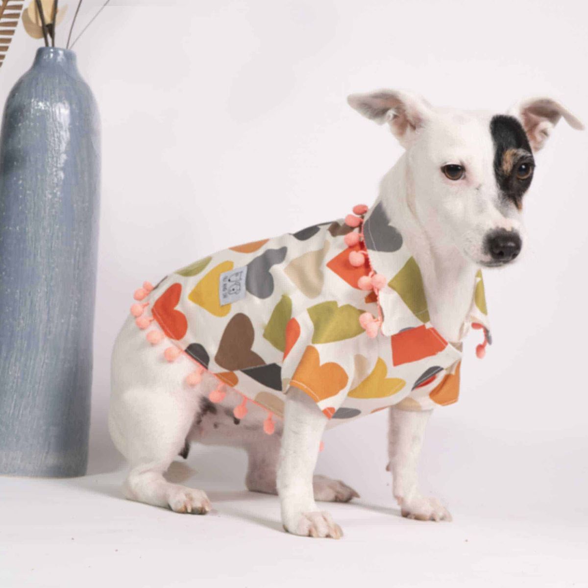 Oli and Lui Dog Shirt Heart Shaped