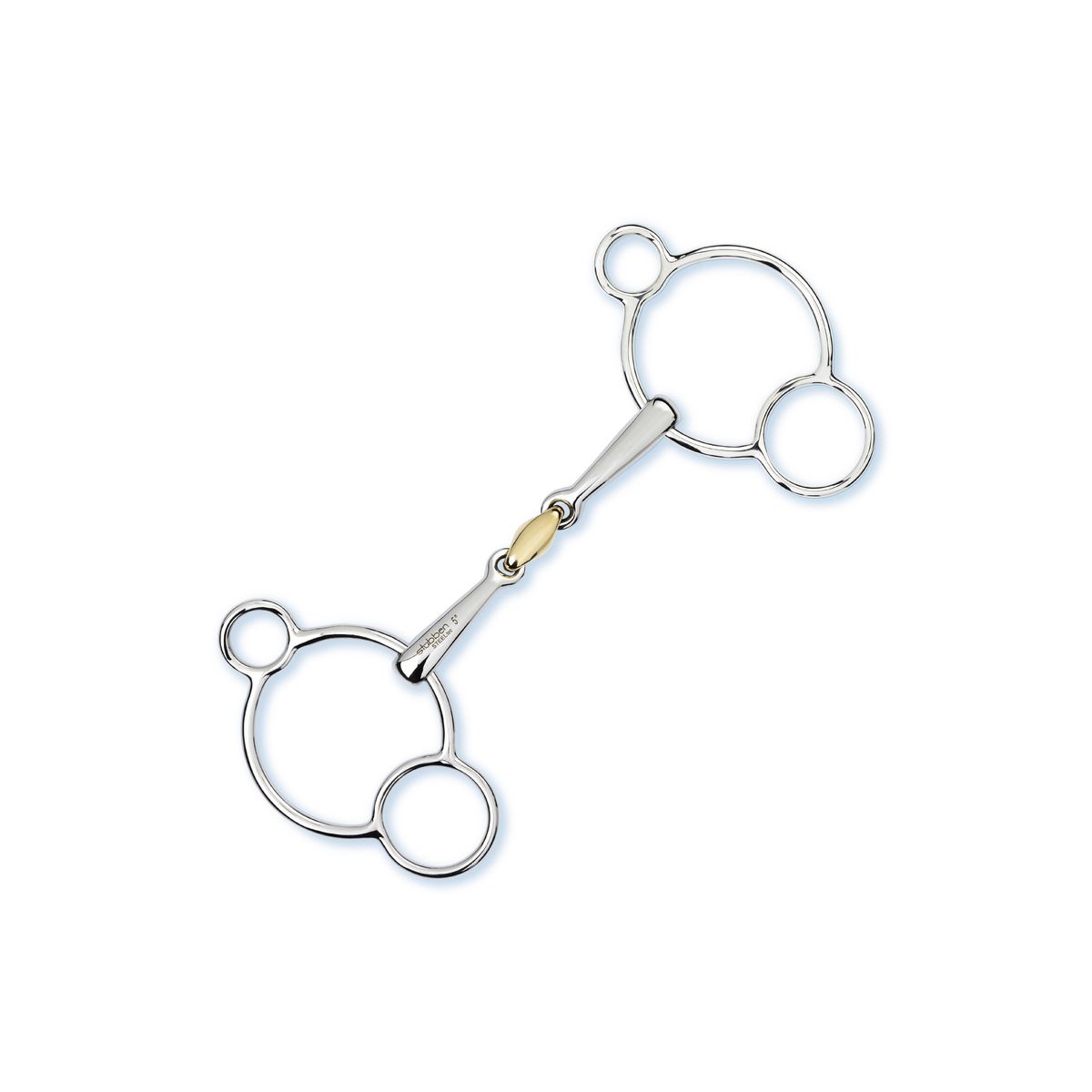 Stübben Pessoa Bit 3-Ring Gag Double Broken