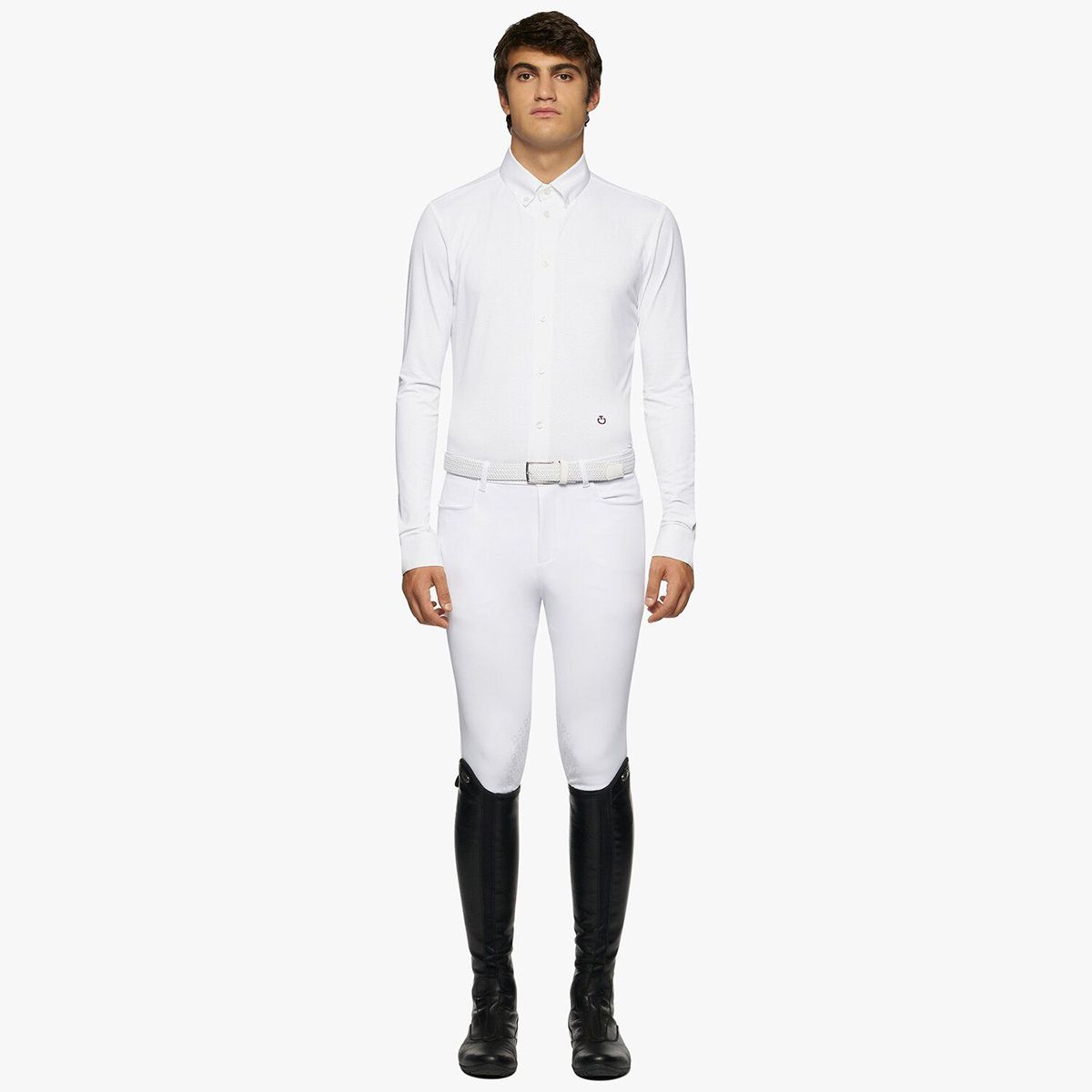 Cavalleria Toscana Men's Button-Down Long-Sleeved Shirt