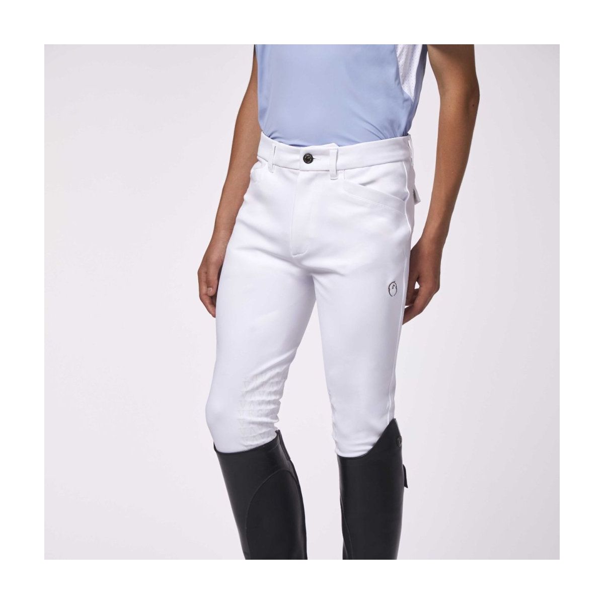 Vestrum Boys San Diego Riding Breeches with Knee Grip Optical White