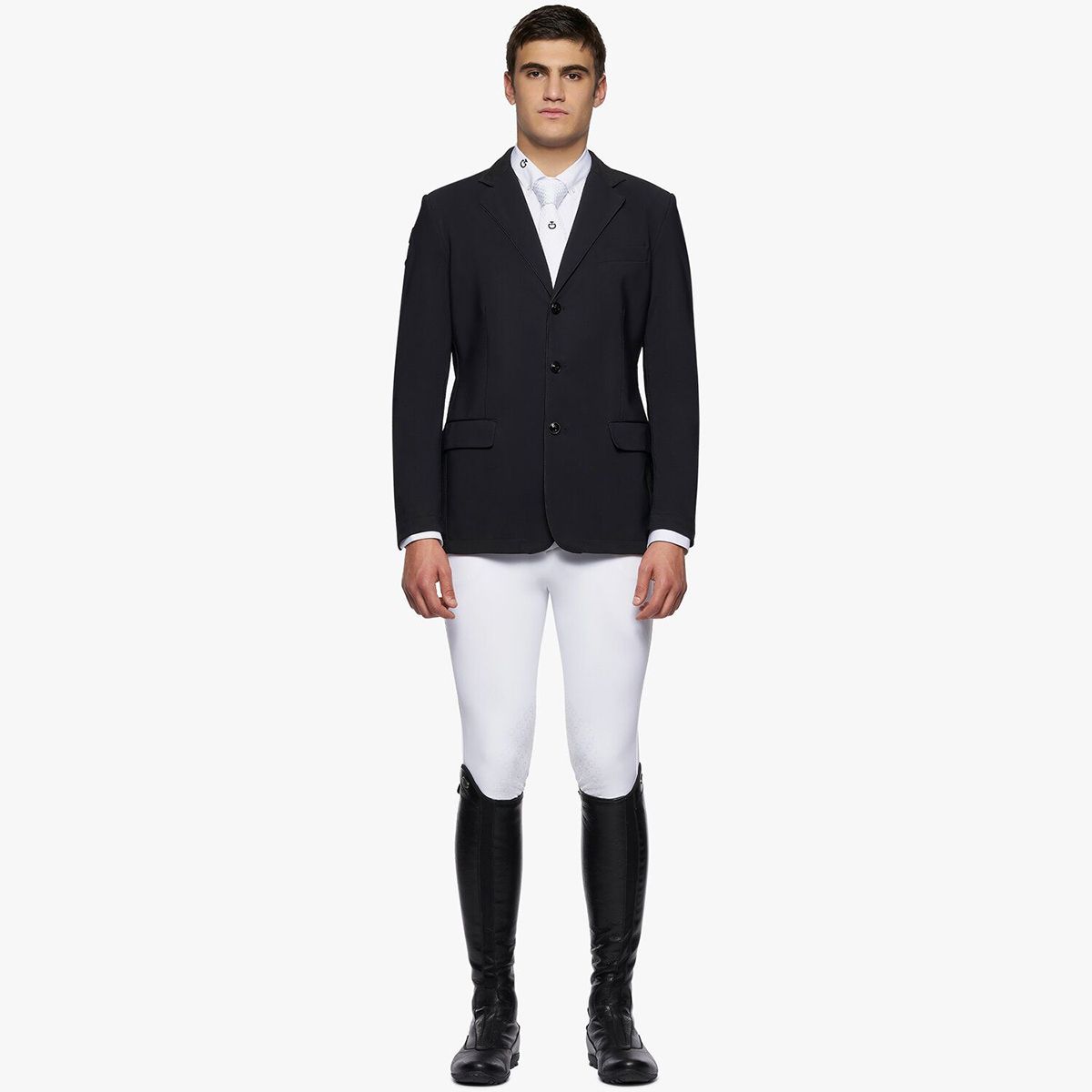 Cavalleria Toscana Men's GP Perforated Riding Jacket