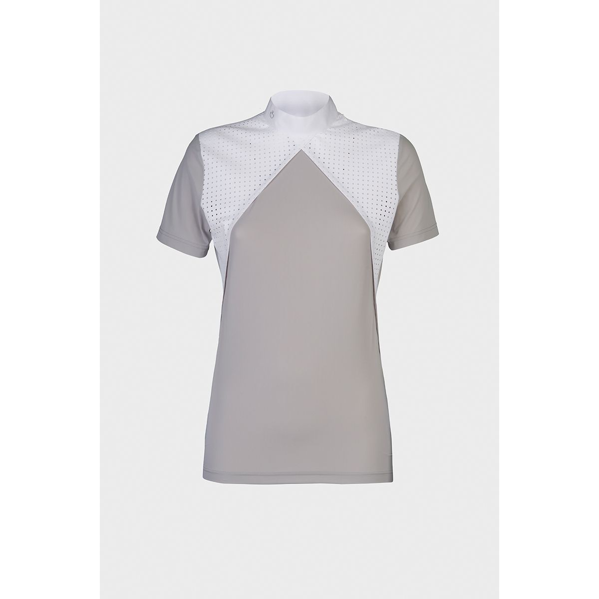 Cavalleria Toscana Women's Jersey SS Polo Perforated Insert