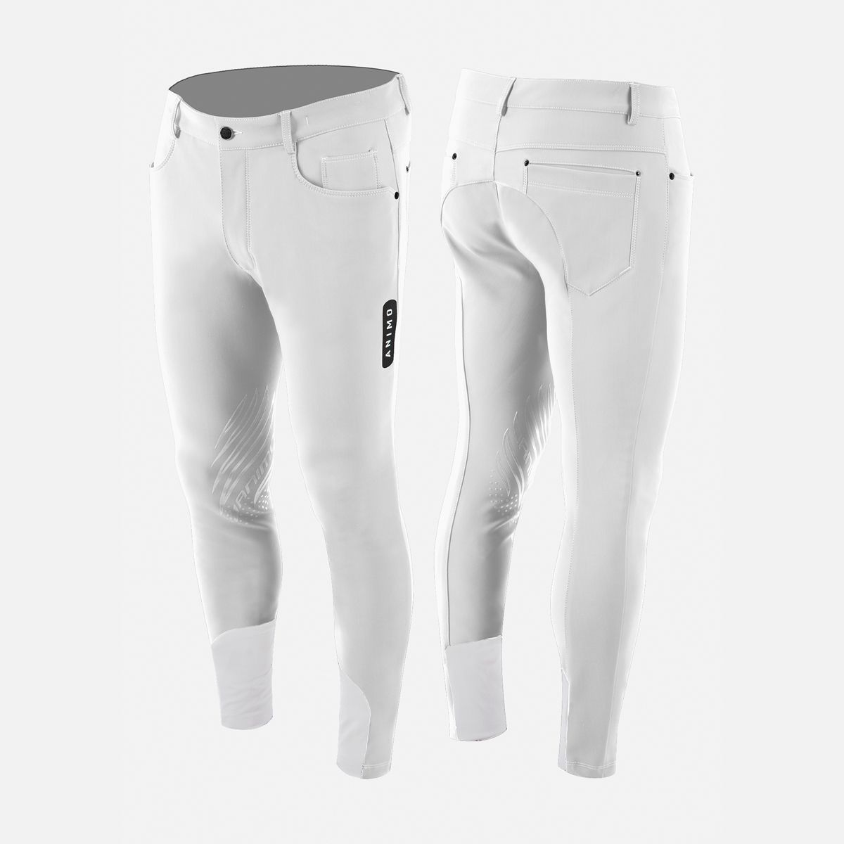 Animo Men's Mezcal Riding Breeches-White