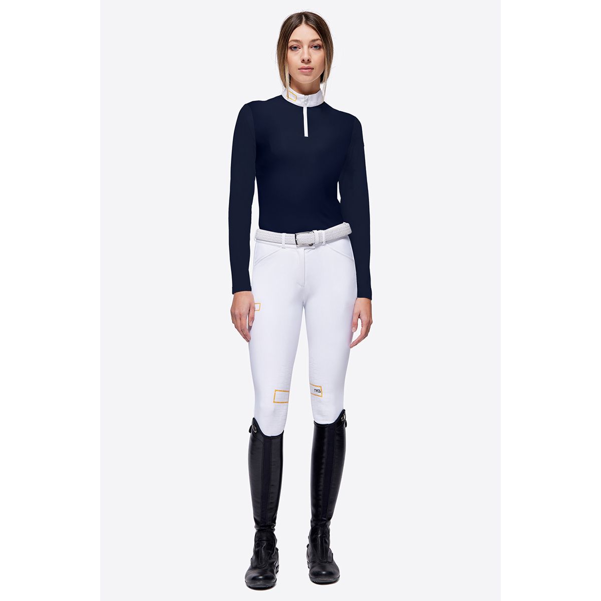 RG Women's Jersey L/S Zip Competition Polo