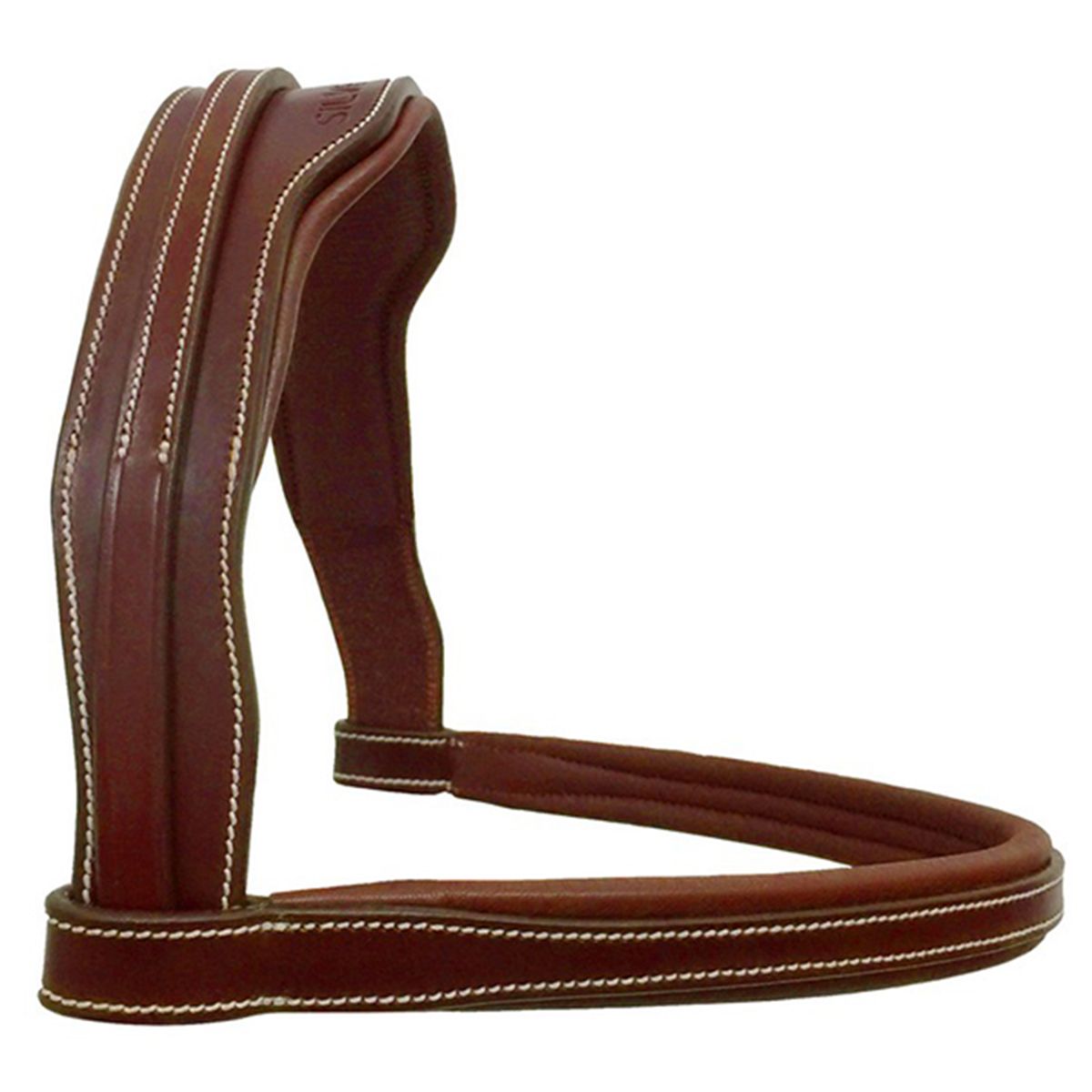 Silver Crown Bridle Arezzo Headpiece With Half Moon Flash Noaseband 