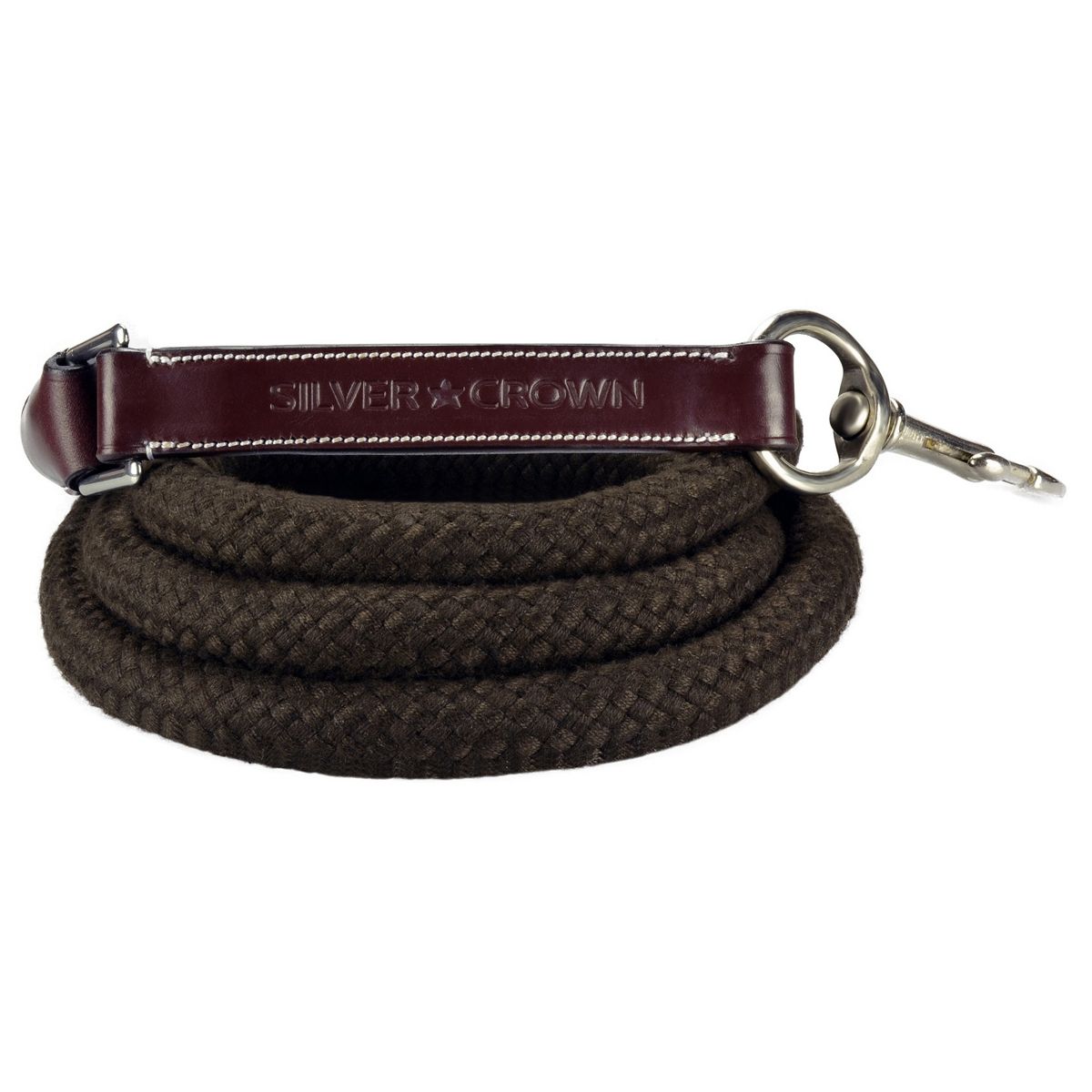 Silver Crown Halter Rope Cord & Leather