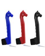 Horse Head Plastic Hoof Pick with Brush