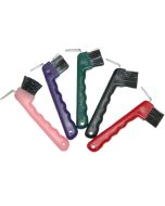 Plastic Hoof Pick with Brush