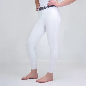 For Horses Women's Rita Ultra Move Breeches With High Waist & Knee Grip-White