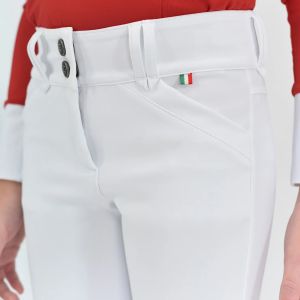 For Horses Girl's Matilde Ultra Move Breeches-White