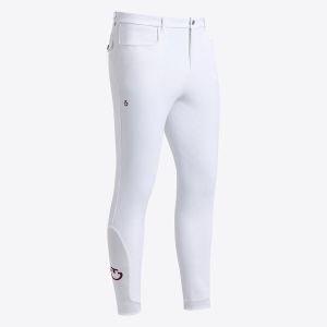 Cavalleria Toscana Men's Full Grip Dressage Breeches -White
